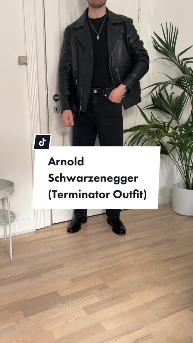 Arnold Schwarzenegger Outfit! Wearing beautiful black Chelsea boots from @brunomarcshoes 🥾See my profile and shop now.